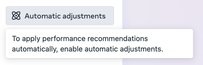 Automatic Adjustments